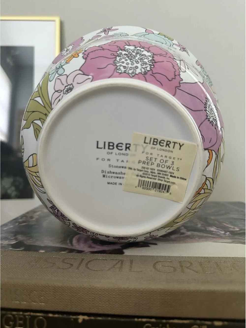 Liberty Of London For Target Set Of 2 Mixing Bowls Floral Design